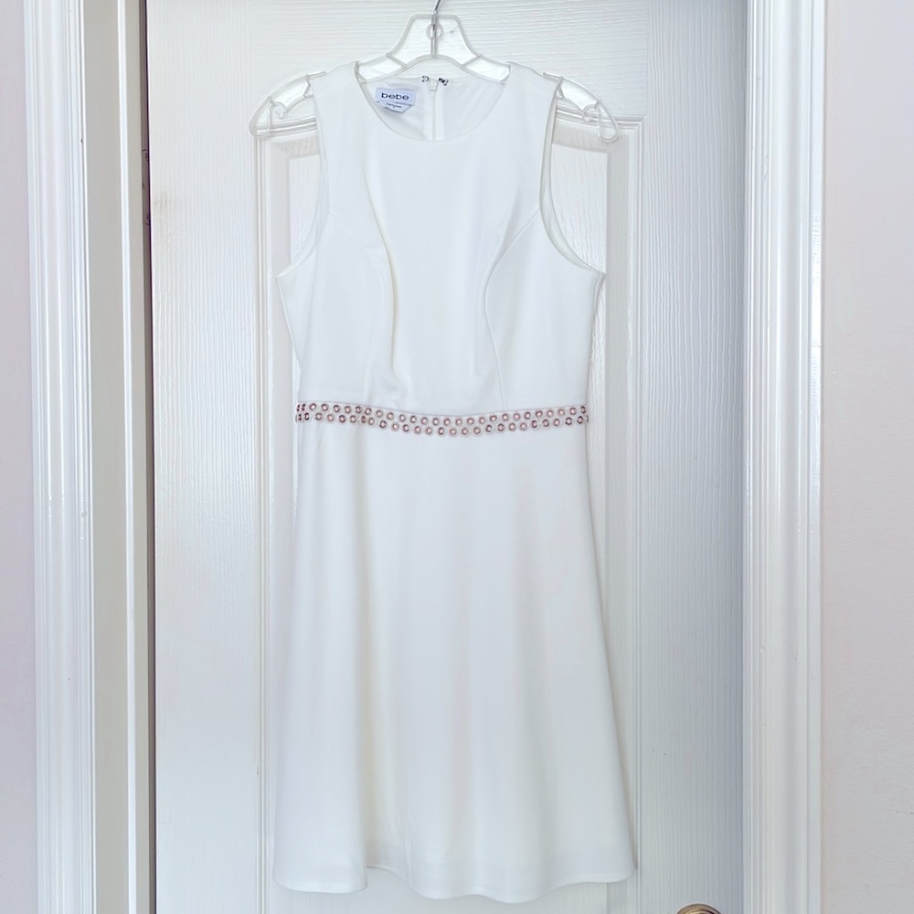 Bebe White Dress size 8